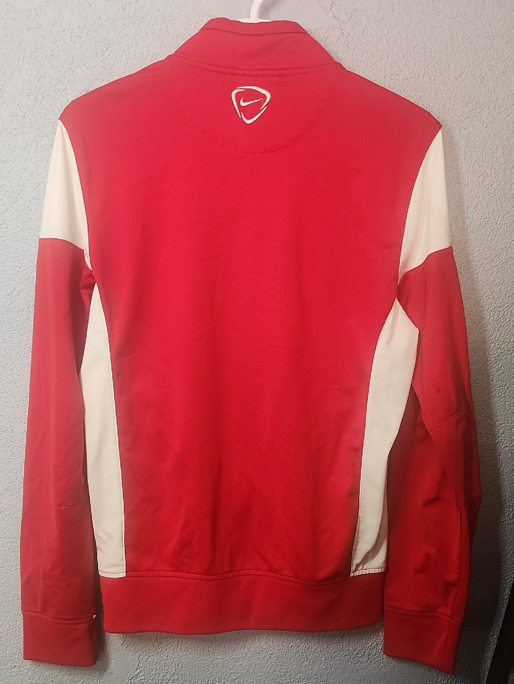 Nike Red and White Performance Zip-Up Jacket - Picture 3 of 4